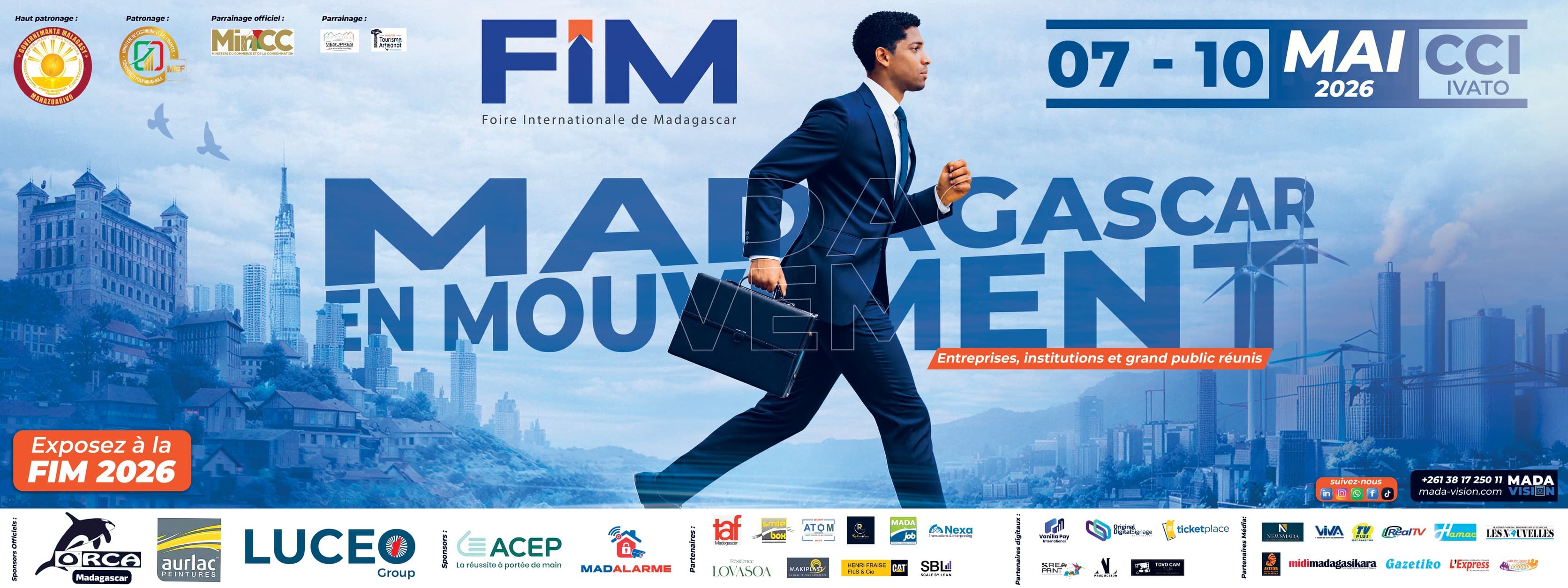 Affiche FIM 2026 Madagascar en mouvement